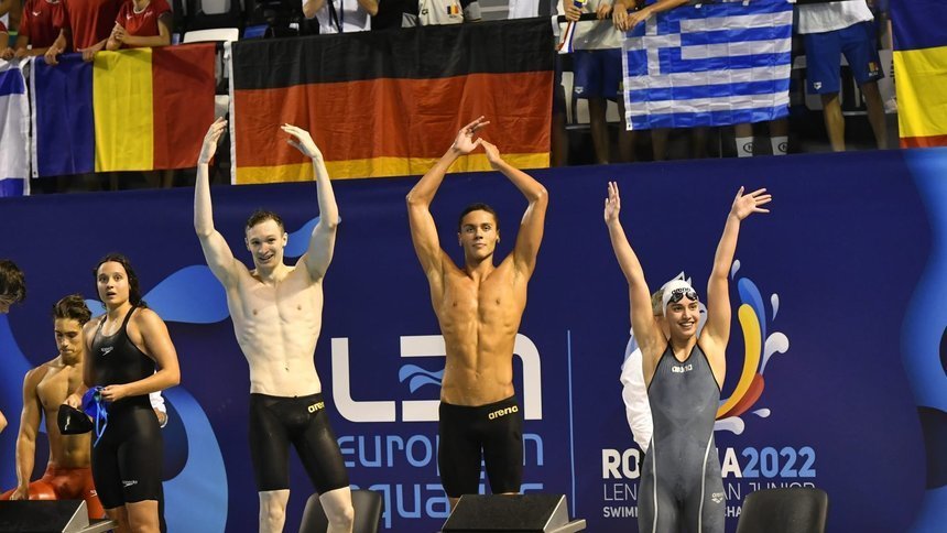 Ştafeta combinată de 4x100 m liber, cu Popovici în componenţă s-a calificat în finala mondialului de juniori