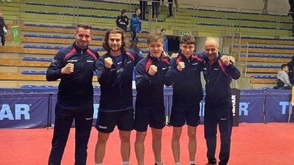 Lotul naţional masculin de tenis de masă s-a calificat la Campionatul European pe echipe