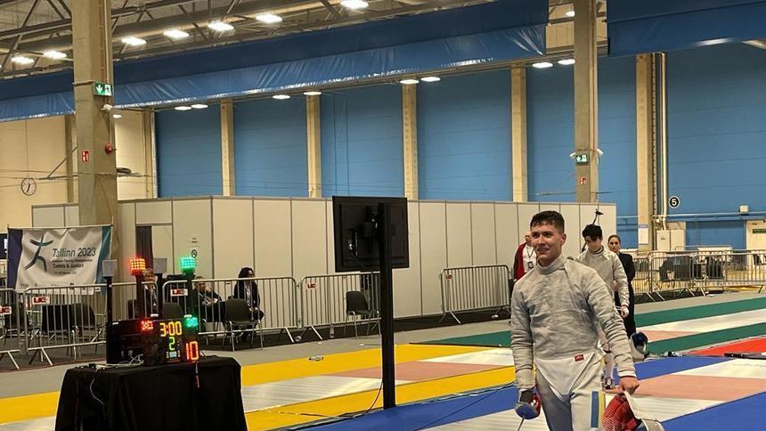 Casian Cîdu, vicecampion european de cadeţi la sabie