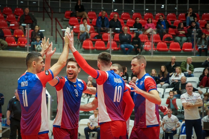Steaua Bucureşti, victorie cu CSM Suceava şi încheie sezonul regulat de volei masculin pe primul loc