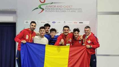 Echipa României a câştigat medalia de bronz la sabie masculin, la CM Scrimă pentru juniori de la Plovdiv