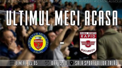 SCM Zalău, învinsă de Rapid Bucureşti, înaintea plecării la Belgrad, la funeraliile fiicei antrenorului Koblijski