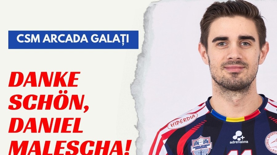 Daniel Malescha s-a despărţit de campioana la volei Arcada Galaţi