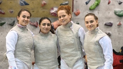 Echipa feminină de floretă a României a ocupat locul IV la Europenele U23 de la Budapesta