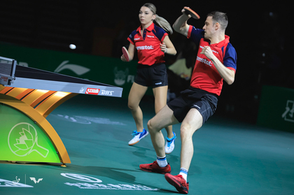 Jocurile Europene ǀ Bernadette Szocs şi Ovidiu Ionescu, în sferturi la tenis de masă, la dublu mixt