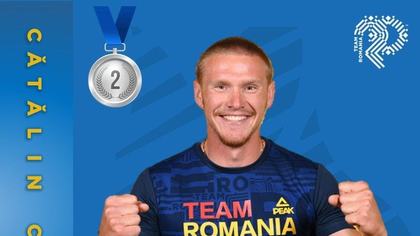 Cătălin Chirilă, medaliat cu argint la Jocurile Europene, în proba de 500 de metri