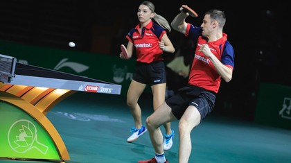 Jocurile Europene ǀ Bernadette Szocs şi Ovidiu Ionescu, medalie de bronz la tenis de masă