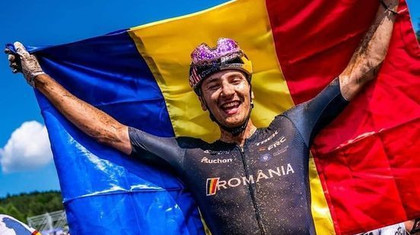 La o săptămână după ce a devenit campion european, Vlad Dascălu a obţinut podium la Cupa Mondială de Mountain Bike