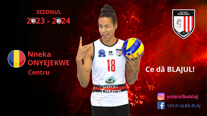 Nneka Onyejekwe revine după trei ani la Volei Alba Blaj