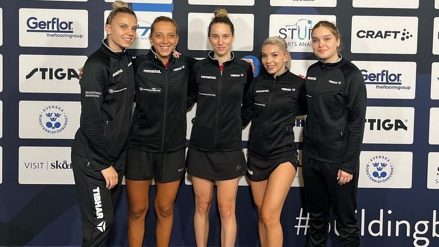 Echipa feminină a României de tenis de masă este în semifinale la Campionatul European