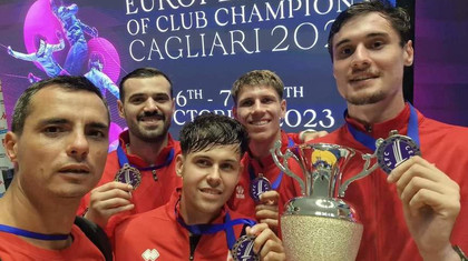 CS Dinamo a cucerit medalia de argint la Cupa Europei, în cadrul probei de sabie masculin