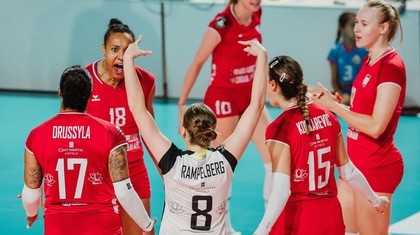 Volei Alba Blaj, victorie cu CV Gran Canaria în preliminariile Ligii Campionilor