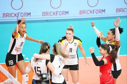 Volei feminin | Volei Alba Blaj s-a calificat în turul 2 al Ligii Campionilor de pe primul loc al turneului preliminar