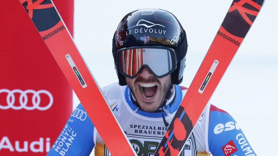 Cyprien Sarrazin s-a specializat pe probele de viteză şi a câştigat la pas proba de Super G de la Wengen