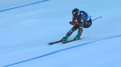 Ania Caill, căzătură la Cortina d'Ampezzo, în a doua cursă de coborâre pe pârtia italiană