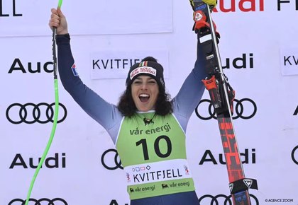 Federica Brignone, cea mai în vârstă schioare care a obţinut un succes în Cupa Mondială de Schi Alpin la slalom uriaş