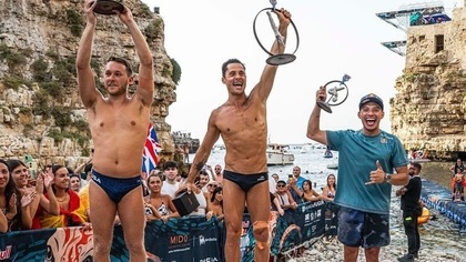 Constatin Popovici a câştigat a treia etapă a Red Bull Cliff Diving