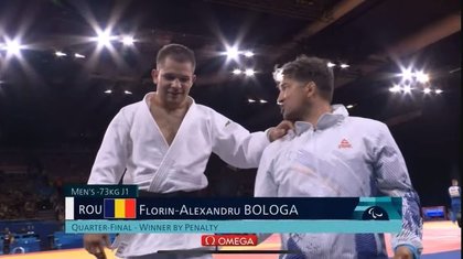 Alexandru Bologa, în semifinale la para-judo, la -73 kg, categoria J1. Daniel Vargoczki a fost învins în sferturi la categoria J2