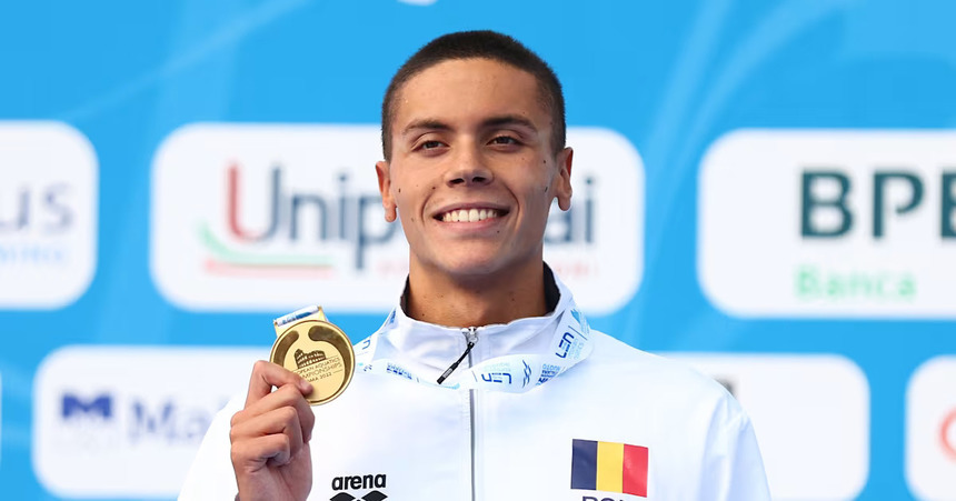 David Popovici, nominalizat pentru titlul de cel mai bun înotător european al anului. Constantin Popovici şi Cătălin Preda, pe lista nominalizaţilor de la high diving
