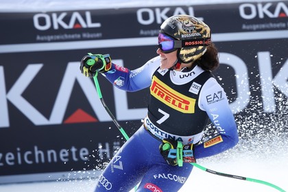 Italianca Federica Brignone s-a impus în Super G-ul de la Cortina d'Ampezzo. Lindsey Vonn a căzut pe finalul cursei