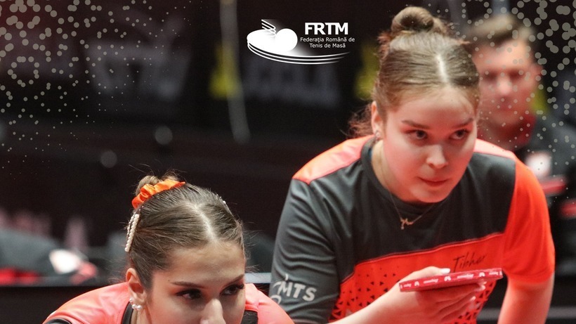 Elena Zaharia şi Bianca Mei-Roşu, vicecampioane europene de tenis de masă la dublu U21