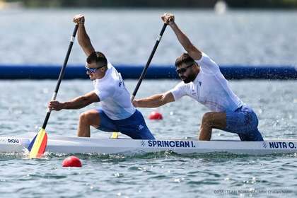 Echipajul Ilie Sprîncean - Oleg Nuţă, locul 4 la canoe dublu 500 m, la CE de la Racice