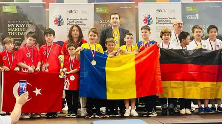 Echipa României de şah e campioană europeană la categoria sub 12 ani