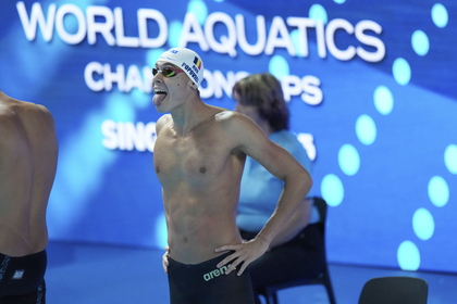 David Popovici, în semifinalele probei de 200 m liber la Mondialele de Nataţie