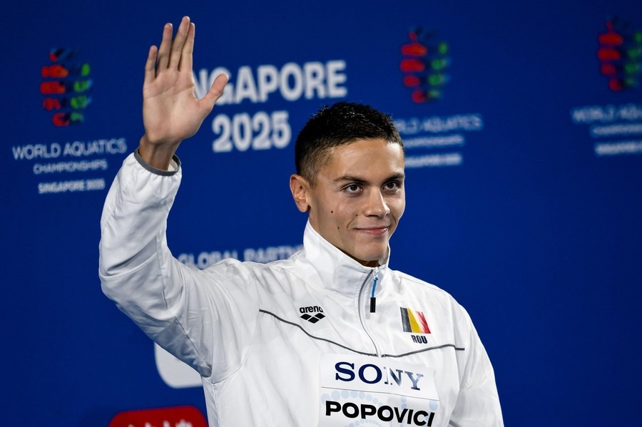 Camelia Potec confirmă că David Popovici nu va concura în proba mondială de 50 de metri
