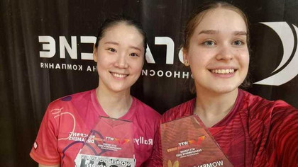 Jucătoarea de tenis de masă Elena Zaharia e campioană de dublu la WTT Feeder Panagyurishte 2025