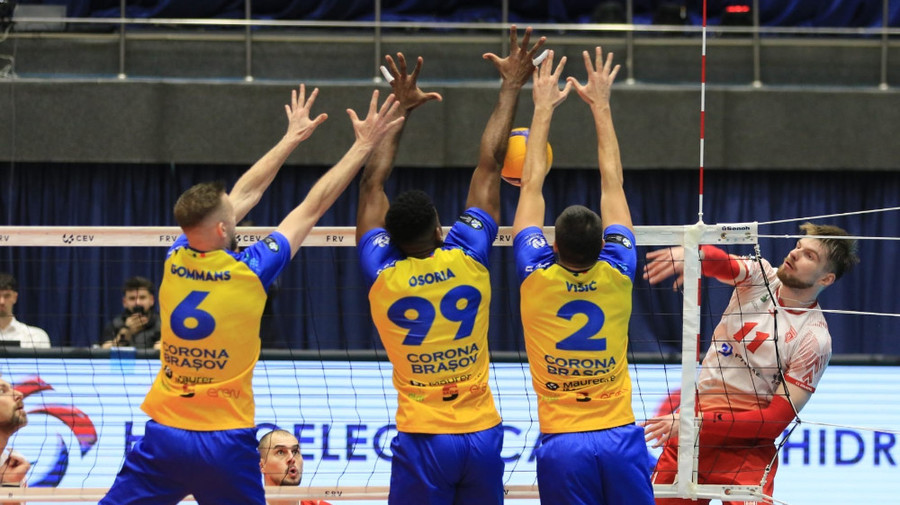 Corona Braşov a cucerit în premieră Supercupa României la volei masculin