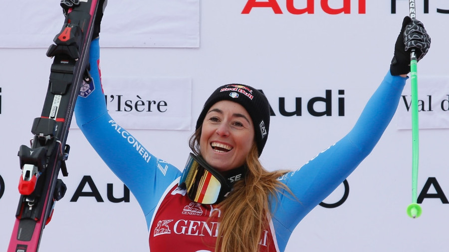 Italianca Sofia Goggia s-a impus la super-G-ul la Val d'Isere. Lindsey Vonn a urcat din nou pe podium