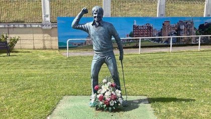 Caz neobişnuit. Monumentul ridicat în onoarea lui Severiano Ballesteros a fost furat