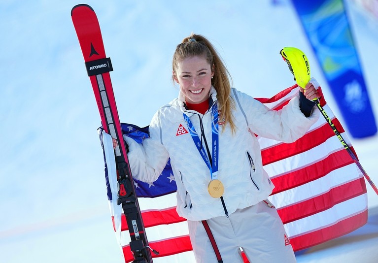 Mikaela Shiffrin, campioană olimpică în proba de slalom, la 12 ani după primul său titlu 