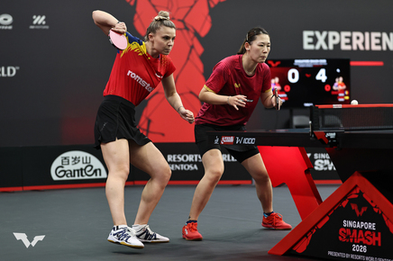 Bronz pentru perechea formată din Adina Diaconu şi Maria Xiao la Singapore Smash 2026