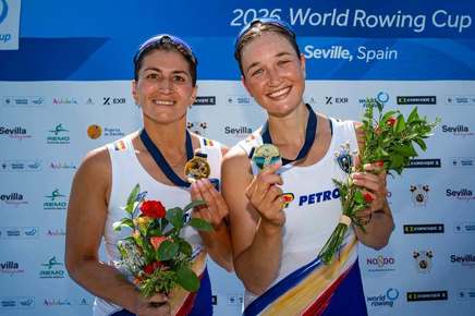 Patru medalii pentru România la Cupa Mondială de canotaj de la Sevilla 