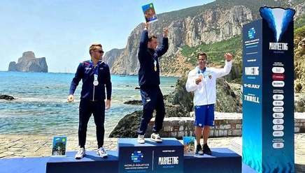 Săritorul în apă Constantin Popovici, locul trei în etapa de Cupă Mondială de la Porto Flavia