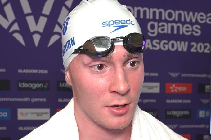 Înotătorul Archie Goodburn, care suferă de cancer la creier, a disputat finala probei de 50 m bras la Jocurile Commonwealth-ului 