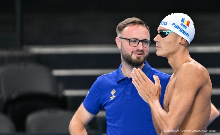 Antrenorul Adrian Rădulescu împlineşte 36 de ani. Mesajul lui David Popovici
