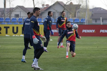 FOTO | ‘Tricolorii’ au făcut primul antrenament în formulă completă. Rădoi a avut o şedinţă cu jucătorii prin platformele de streaming