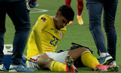 Motivul pentru care Coman a rezistat doar zece minute cu Macedonia de Nord. Reacţia lui Rădoi. UPDATE: Atacantul se poate întoarce la FCSB