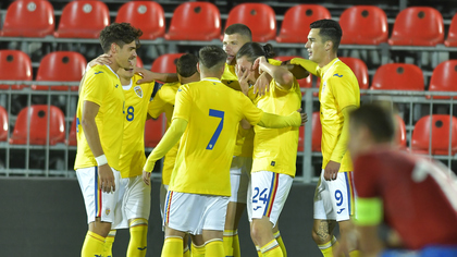 România U20 s-a impus 2-1 în faţa Cehiei U20, graţie unui gol absolut superb marcat de Rădăslăvescu pe final!