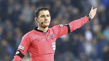 Brigadă de arbitri din Turcia la meciul României cu Bosnia