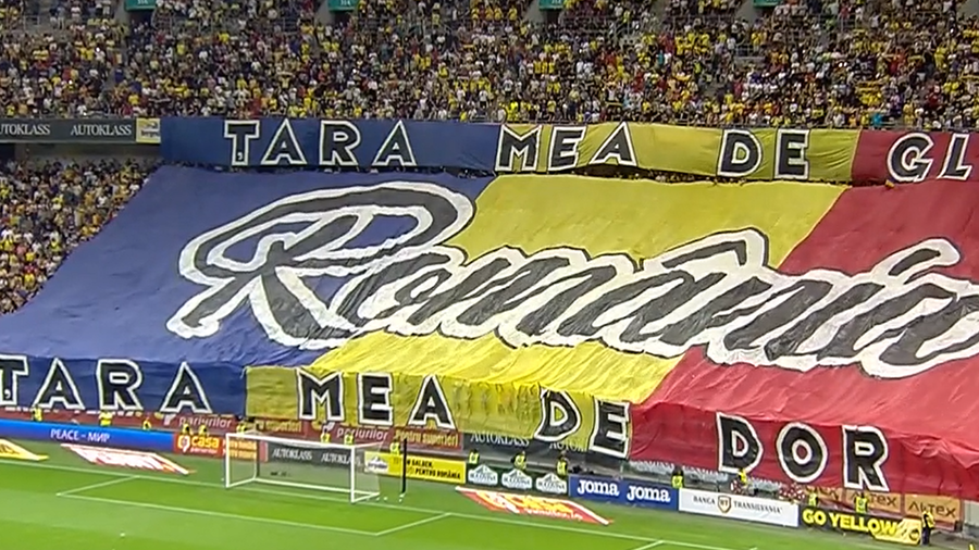 VIDEO | Momente înălţătoare înainte de România - Israel. Imnul, cântat de peste 48.000 de fani