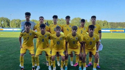 Naţionala U16 a remizat cu Cehia, scor 2-2, într-un meci amical disputat la Buftea