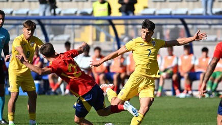 Final la meciul U19 Romania - Spania. Rezultat mare pentru tricolori