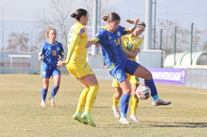 Eşec usturător pentru naţionala de fotbal feminin contra Bosniei & Herţegovina, în primul meci din Liga Naţiunilor