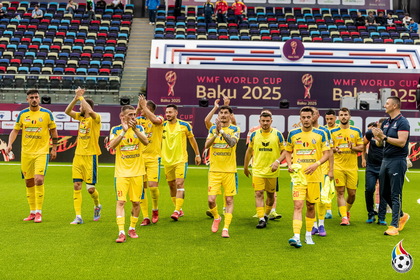 România, campioana mondială en-titre la minifotbal, joacă astăzi al doilea meci din faza grupelor