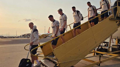 Echipa naţională a ajuns la Viena pentru meciul cu Austria