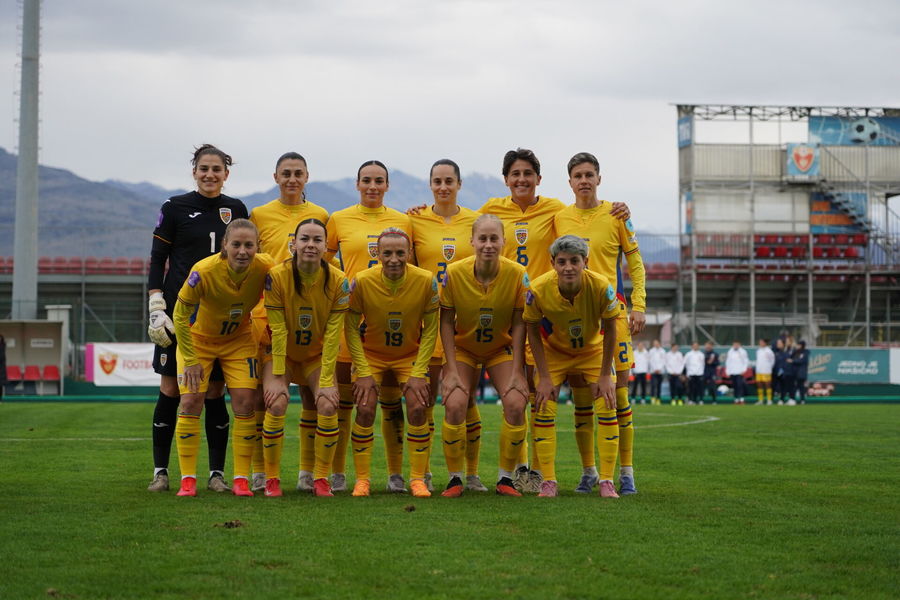 Eşec la limită pentru naţionala de fotbal feminin, în meciul amical cu Muntenegru